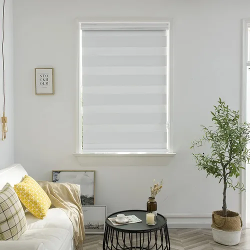 Vista 2 de Persianas enrollables para ventana, tamaño y color personalizados, persianas opacas de doble capa