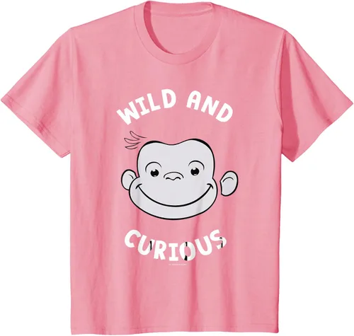 Vista 63 de Curious George Camiseta Big Face Wild and Curious Negro
