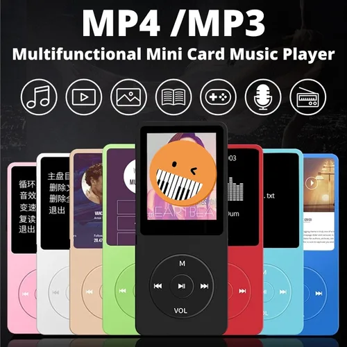 Vista 2 de Reproductor MP3 MP4 para niños con pantalla HD de 1.8 pulgadas, radio FM, grabadora de voz, visor de fotos de video, libro electrónico, juegos, Verde