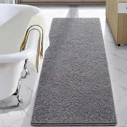 Vista 25 de LOCHAS - Alfombra de baño de lujo lanuda de 24 x 17 pulgadas, color beige