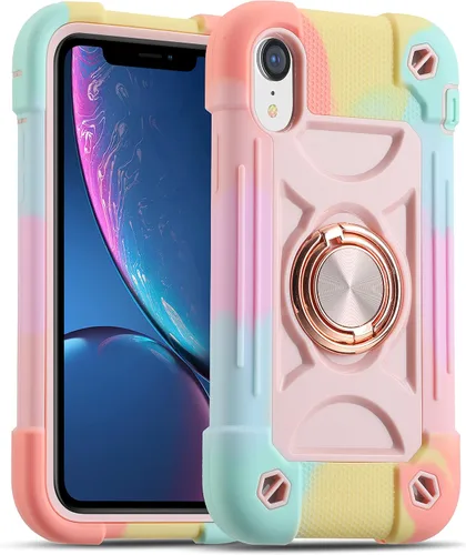 Vista 81 de MARKILL Compatible con iPhone Se3/iPhone Se2, Funda para iPhone 6/6S, Funda para iPhone 7/iPhone 8 de 4.7 Pulgadas con Soporte Anular, Funda