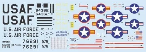 Vista 3 de FAIRCHILD C-123B PROVEEDOR 1/72 RODEN 056