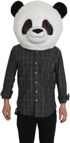 Vista 3 de Sombreros de animales de peluche, máscara de cabeza, disfraz de mascota de Halloween