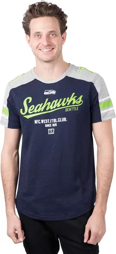 Vista 24 de Ultra Game NFL - Camiseta raglán de manga corta para hombre
