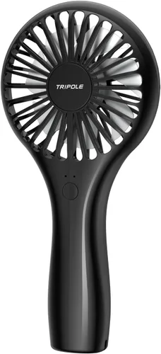Vista 20 de TriPole Paquete de 2 mini ventiladores portátiles de mano, color rosa, 3 velocidades, potente ventilador de mano con batería personal para viajes