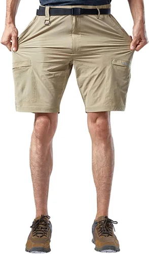 Vista 3 de Mr.Stream Men's Hiking Relaxed Fit Golf Lounge Quick Drying Fishing Nylon Casual Shorts