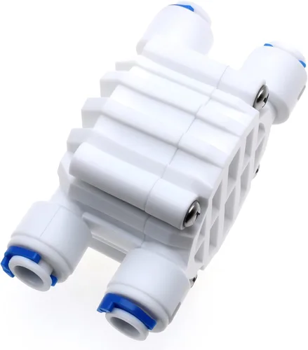 Vista 3 de FDXGYH Tubo de 1/4 "Válvula de cierre automático de 4 vías Sistemas de agua de conexión rápida Válvula de cierre automático de 1/4 "para sistema