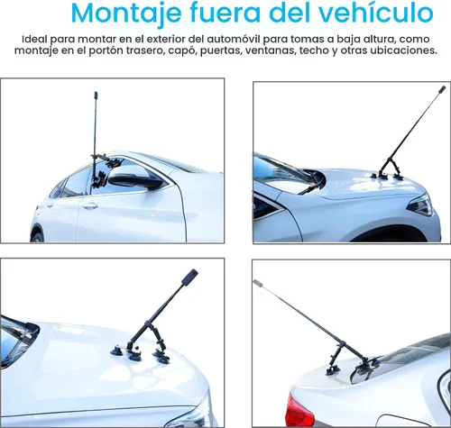 Vista 4 de PellKing Soporte de coche de succión para Insta360 x5, x4, x3, x2, x, One