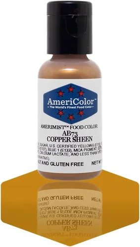 Vista 7 de AmeriColor Amerimist Color para Aerógrafo .65 Onzas, Azul Perla Brillante