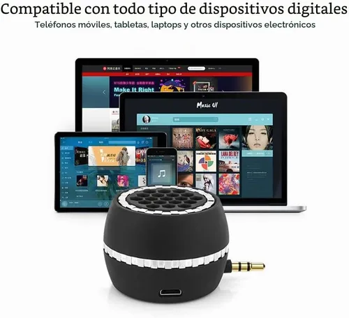 Vista 6 de Leadsound Altavoz portátil, Crystal 3W 1.063 in 8Ω Mini altavoz inalámbrico con conector de audio auxiliar de 0.138 pulgadas, enchufe de graves