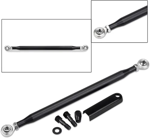 Vista 2 de Palanca de cambios de palanca de cambios redonda negra para Harley Softail Touring Electra Street Road Glide Road King FLHT FLHR FLTR FLHX 1986-2023