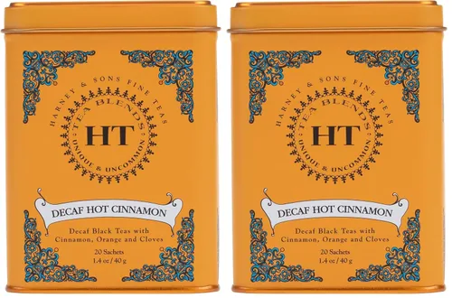 Vista 16 de Harney & Sons Té Rooibos African Autumn, HERBAL, lata de 20 sobres
