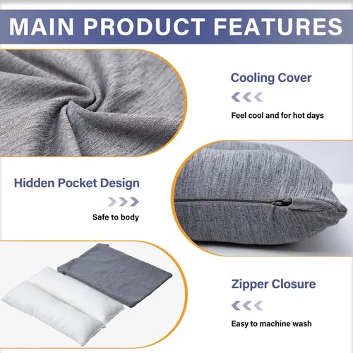 Vista 4 de 1 MIDDLE ONE Almohada de brazo de espuma viscoelástica para adultos y personas que duermen de lado, almohada de elevación de soporte para codo