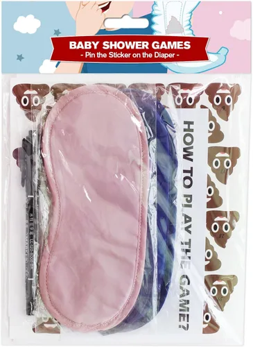 Vista 6 de PARTYLOUD Pin The Sticker en el pañal, juegos de baby shower, divertidos juegos de baby shower, actividades temáticas de pañales, juegos de fiesta