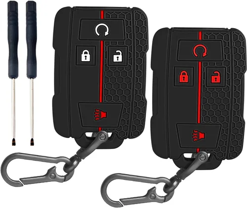 Vista 8 de QBUC - Funda para llavero Chevy con llavero (A: negro)