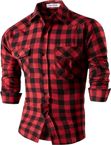Vista 139 de JZS041, camisa de vestir de manga larga para hombre