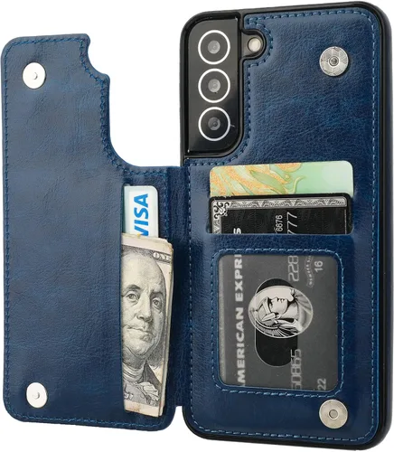Vista 95 de ONETOP - Funda tipo cartera para Samsung Galaxy S22 con tarjetero, color negro Kickstand,ID/Cash Holder,Case Wallet with Card Slots,Double