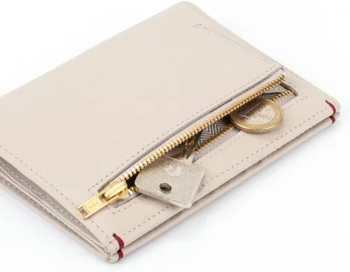 Vista 6 de Gnome & Bow - Cartera Gulliver para dinero en efectivo y moneda para pasaporte (RFID Nappa Leather), biege, Cartera para pasaporte