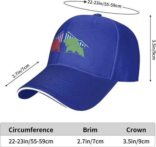 Vista 6 de Gorra de béisbol ajustable negra para hombres y mujeres
