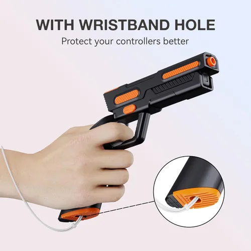 Vista 5 de VR G-un Stock Cover for Meta Quest 3 Controllers Accessories, Hard Controller Grips for Oculus Quest 3 Controllers Enhanced FPS Games Reality