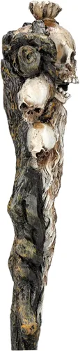 Vista 4 de Pacific Giftware Figura mágica de resina con diseño de cabezas de calavera