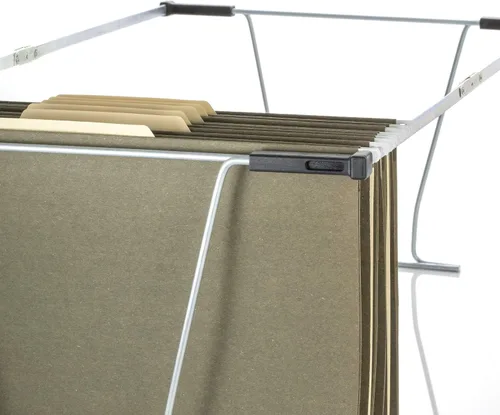 Vista 3 de Officemate 91966 - Bastidor colgante universal para archivos, tamaño carta y legal, guías de 24 a 27 pulgadas, acero, 1 juego