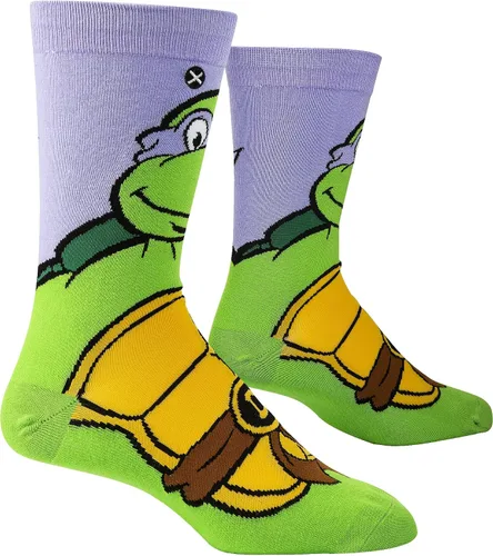 Vista 3 de Odd Sox, Nickelodeon TMNT Teenage Mutant Ninja Turtles, 90's Cartoon, Fun Socks