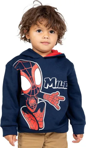 Vista 2 de Marvel Spidey and His Amazing Friends Boys' Fleece Hoodie Toddler to Little Kid Millas