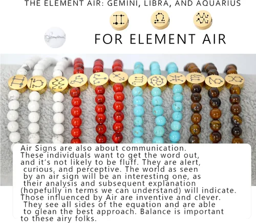Vista 6 de Pulsera de constelación con signo de estrella de energía de 0.157in con dije chapado en oro de 18 quilates para mujer