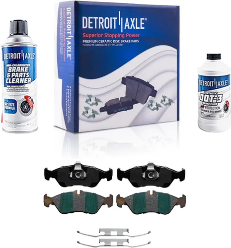 Vista 85 de Detroit Axle - Pastillas de freno traseras para Toyota Prius 2012-2015 Prius Plug-In 2017-2018 Corolla iM 2016 Sion iM 2011-2017 Lexus CT200h