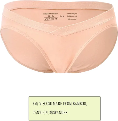 Vista 6 de Rnxrbb M-5XL Ropa interior de maternidad Shapewear sobre Bump Plus Size Seamless Support Maternidad Bragas Ropa de Talle Alto