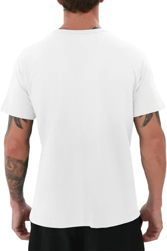 Vista 4 de YTD Camisetas para hombre - Camisetas de algodón de alta calidad con cuello redondo S - 3XL