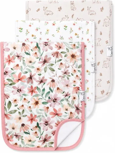 Vista 44 de Copper Pearl Paños para eructos para bebé, paquete de 3 paños grandes de algodón para eructos, trapos extrasuaves con 3 capas absorbentes, perfectos