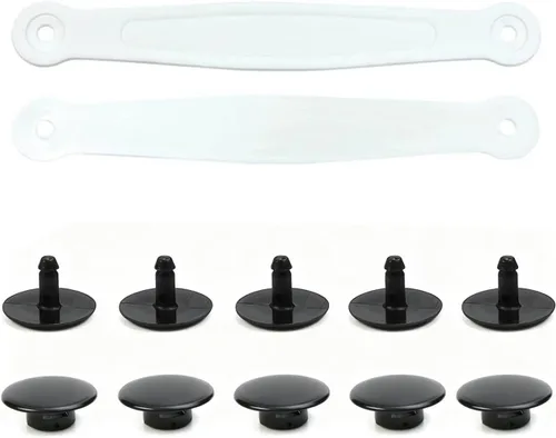 Vista 6 de Piezas de repuesto para correa de cocodrilo para hombres y mujeres, correas de repuesto duraderas para zuecos Croc con soporte integrado y remaches