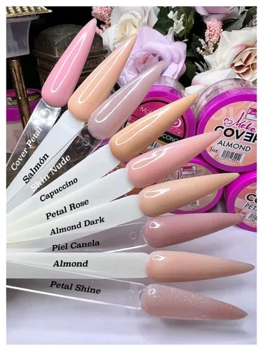 Vista 3 de Fantasy Nails Make-Cover Petal Rose - Polvo acrílico de 2 onzas para uñas de aspecto natural, calidad profesional