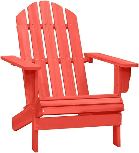Vista 7 de Blue Adirondack Chair, 34.1"x27.4"x35.2" Solid Fir, 242.5 lb, Patio/Balcony