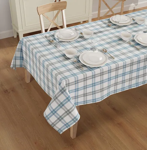 Vista 26 de Mantel de mesa rectangular - Cubierta de mesa - Algodón con costura mitrada - Fundas de mesa a cuadros para cocina, comedor, bodas, decoraciones
