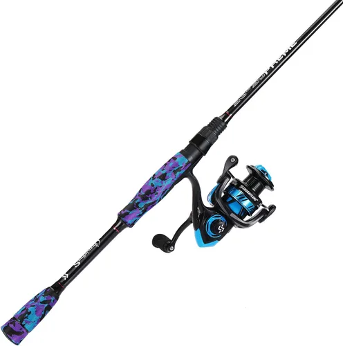 Vista 2 de Sougayilang Fishing Rod and Reel Combo, Stainless Steel Guides Fishing Pole with Spinning Reel Combo for Bass Fishing