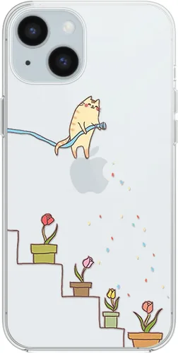 Vista 16 de Blingy's Funda para iPhone 15, lindo patrón de carlino divertido estilo perro divertido diseño de animales de dibujos animados diseño transparente