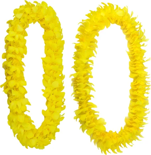 Vista 5 de Miami Fresh Orchid Flower OrchidClub USA Sunne Tropical Loose Bloom Head DIY Lei Food Drink Decoración AMARILLO (50 plátanos amarillos)