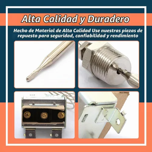 Vista 6 de Interruptor de termostato de límite alto 1177 para freidora 3/8 "Mpt Stuff Box, LCCM2003000 Hi Limit Safety Cut Out Termostato compatible