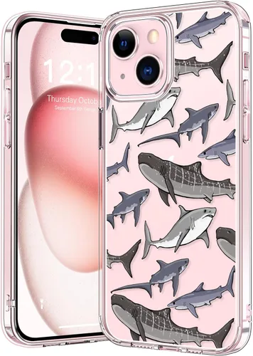 Vista 63 de bicol - Funda protectora a prueba de golpes para iPhone 15 Plus, funda delgada de acrílico transparente y diseños modernos para niña y mujer, 6.7