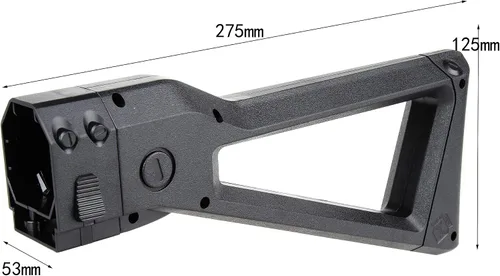 Vista 2 de WORKER AK Style Shoulder Stock para juguete Nerf N-Strike Elite y Nerf Modulus Series (Negro)