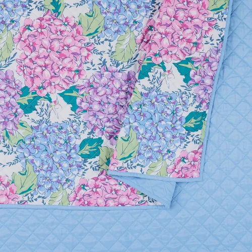 Vista 5 de Vera Bradley Happy Hydrangea - Juego de edredón de 3 piezas, tamaño King