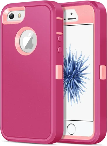 Vista 15 de Jelanry Funda para iPhone SE 2022/2020, para iPhone 8/7, Resistente de Servicio Pesado Rugosa a Prueba de Golpes de Doble Capa Carcasa Protectora