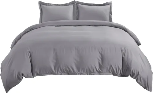 Vista 4 de Bedsure Funda de edredón tamaño individual/individual XL, juego de ropa de cama suave de doble cepillado para niños y adultos, cierre de cremallera