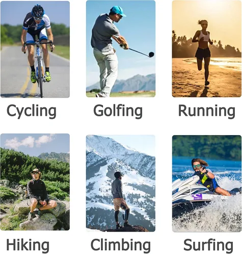 Vista 5 de Lasiyanor Gafas de sol deportivas polarizadas TAC ligeras TR90 ajustables para las patillas de la nariz para correr ciclismo UV400 para hombres