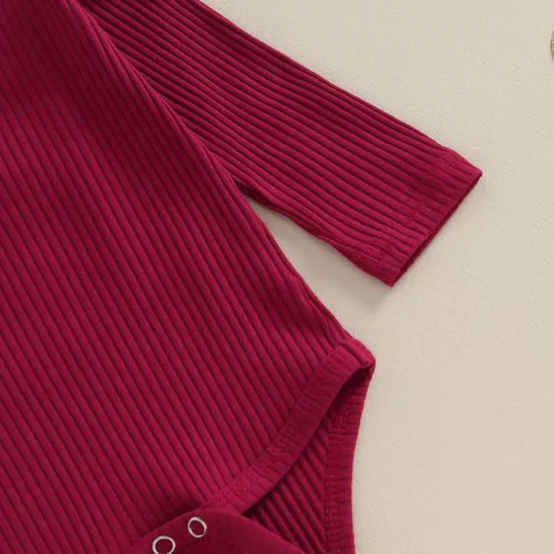 Vista 5 de Kuriozud Conjunto de pantalones acampanados para bebé recién nacida, con volantes, lindo conjunto de pantalones acampanados con diadema y ramitas