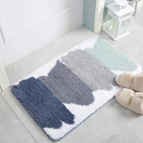 Vista 7 de Alfombra de baño suave, antideslizante, absorbente, lavable a máquina y secar, alfombra de baño para bañera, ducha, baño, suelo, interior, 24 x 17