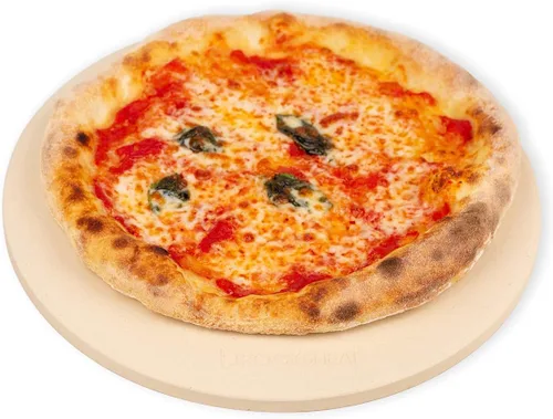 Vista 11 de K ROCKSHEAT - Piedra para pizza de 10.25 pulgadas para parrilla, piedra para hornear pan pequeño para horno, piedra de pizza de cordierita redonda